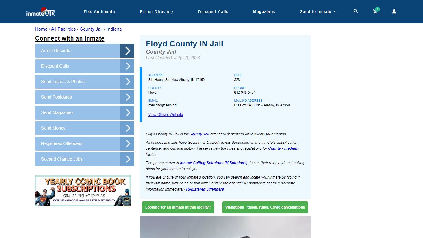 Floyd County IN Jail - Inmate Locator - New Albany, IN